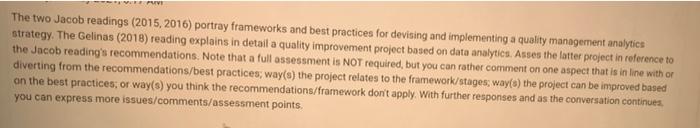 easy and urgent please read the readings of the