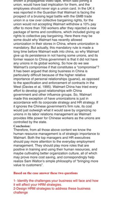 Assignment 1 Case study of Strategic Human