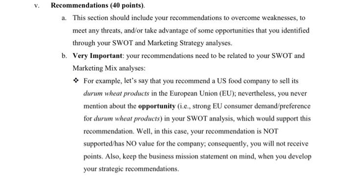 bassed on swot analysis write down