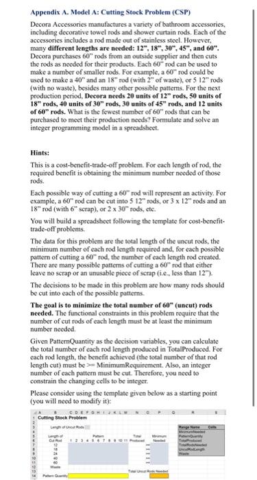 please write the objective + constraint also use