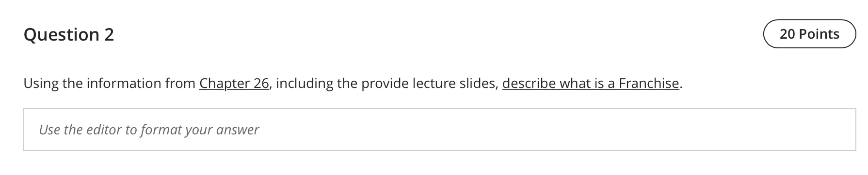 Using the information from Chapter 26 , including