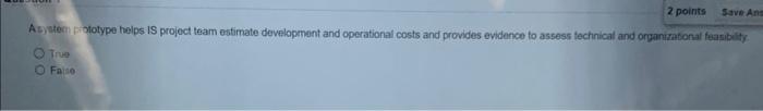 please answer the True/False questions below
