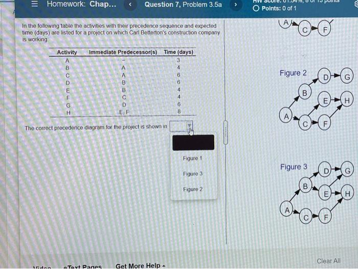 3 Homework: Chap... C Question 7. Problem 3.5a >
