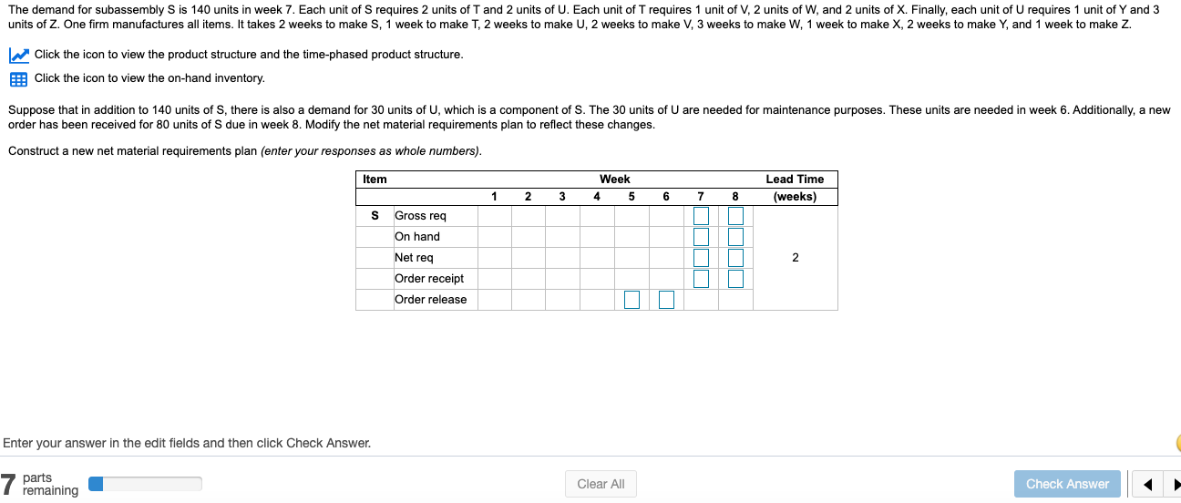 it is asking for all of them S,T,U,V,W and X The