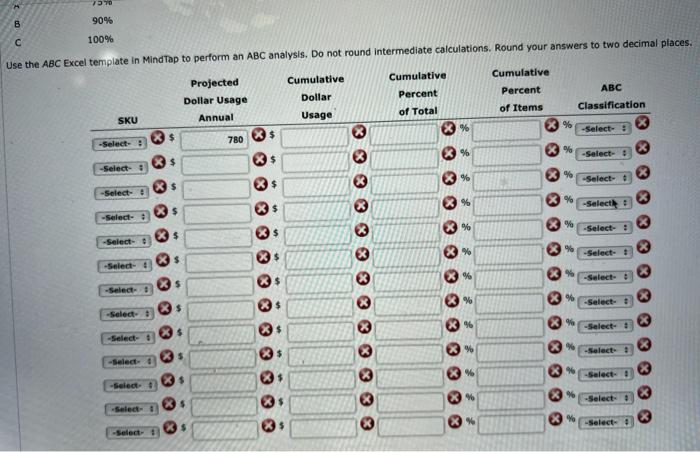 Spreadsheet: The Welsh Corporation uses 13 key