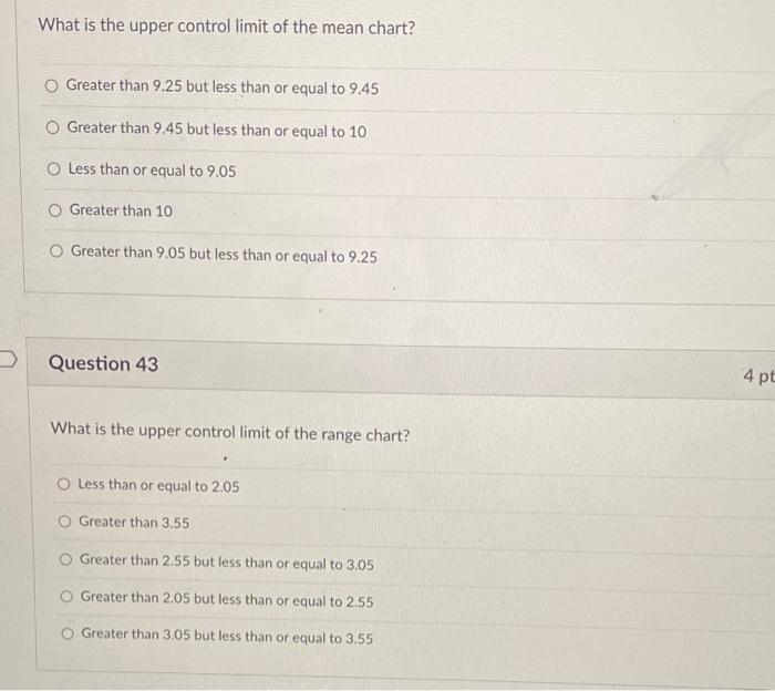 Use the following information for the next FOUR