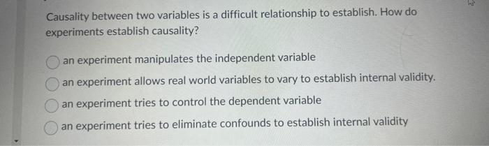 #26 Causality between two variables is a