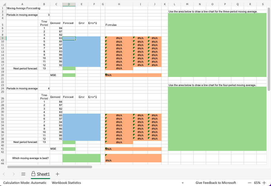 A retail store records customer demand during
