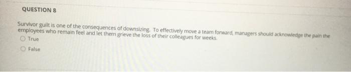 QUESTIONS Survivor guilt is one of the