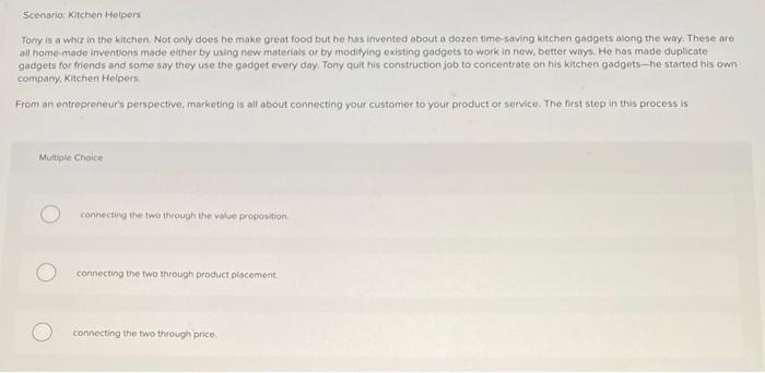 connecting the fwo through the value proposition.