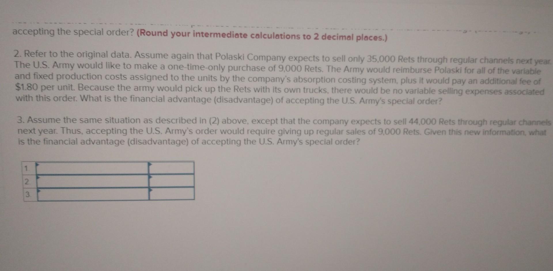 Polaski Company manufactures and sells a single