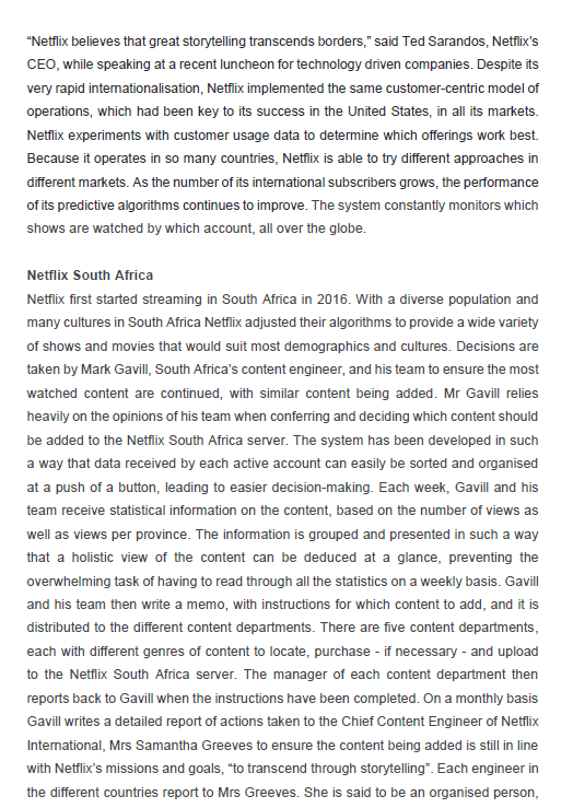 Case Study: Netflix The beginning In 1997, the