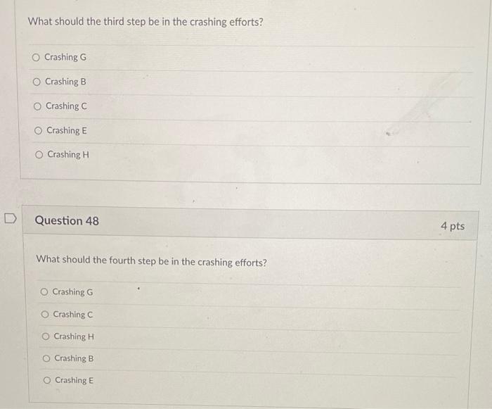 Use the following information for the next SEVEN