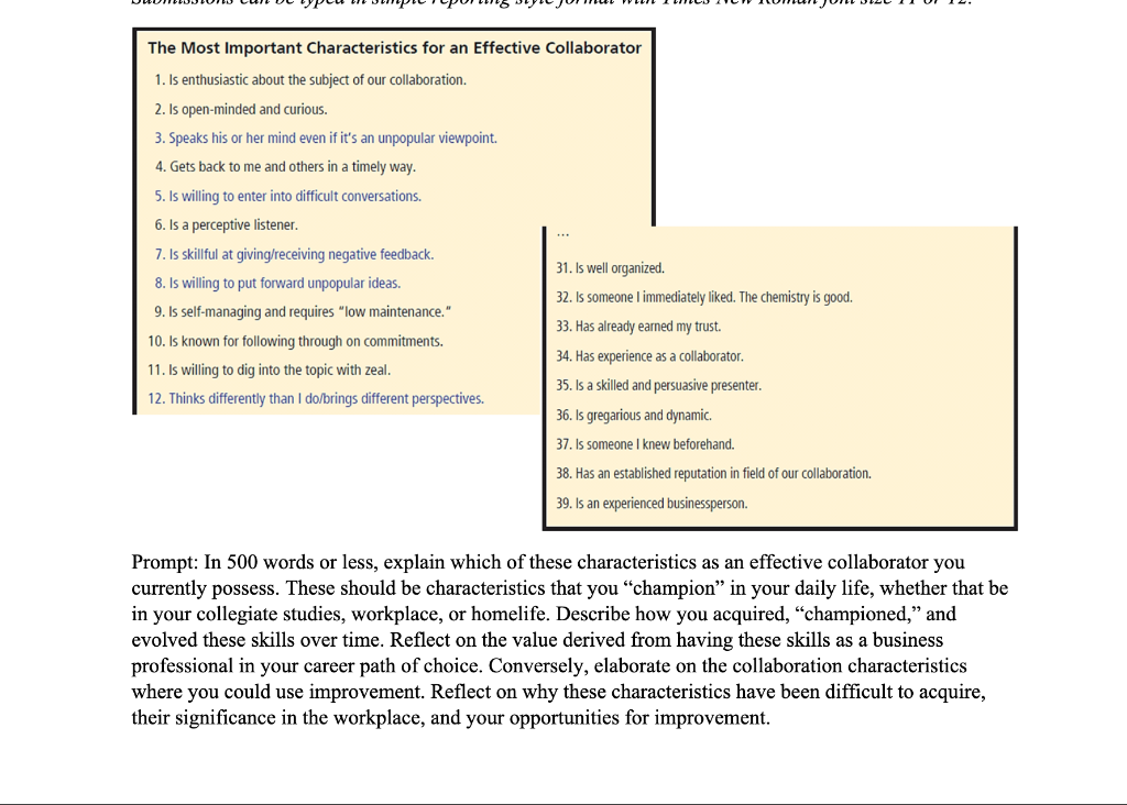 Prompt: In 500 words or less, explain which of