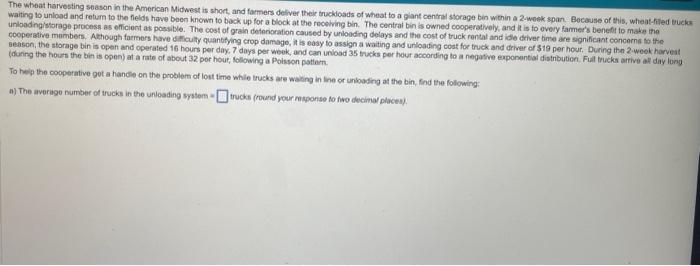 Whe waseat harvesting soasan in the American