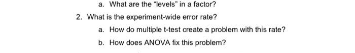 Chapter 11 1. How do you identify which variable