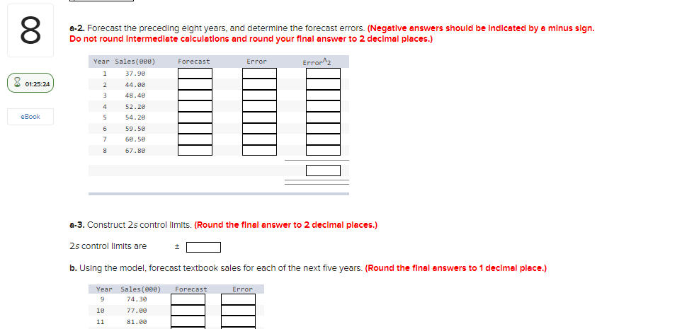 A textbook publishing company has compiled data