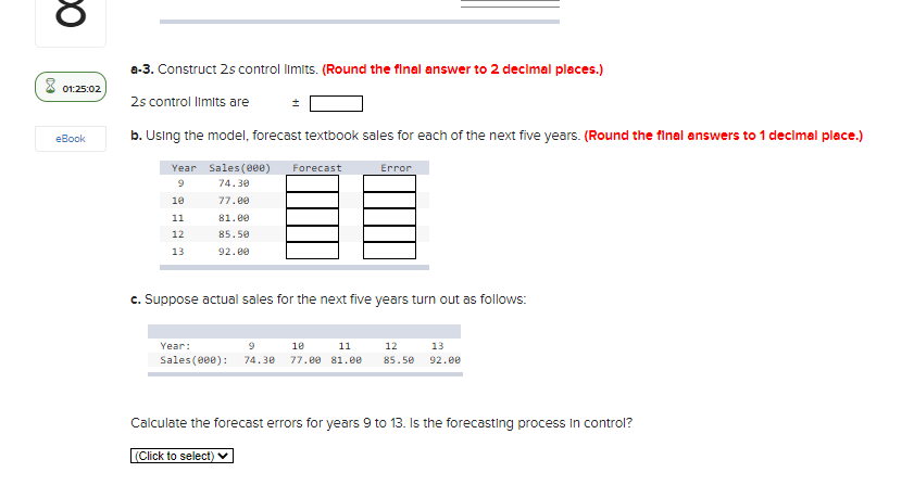 A textbook publishing company has compiled data