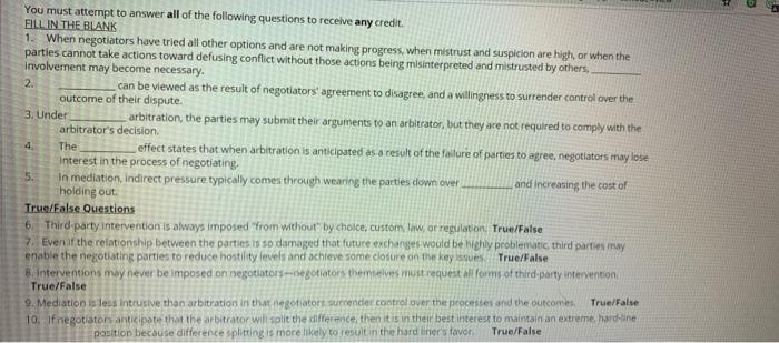 PI You must attempt to answer all of the