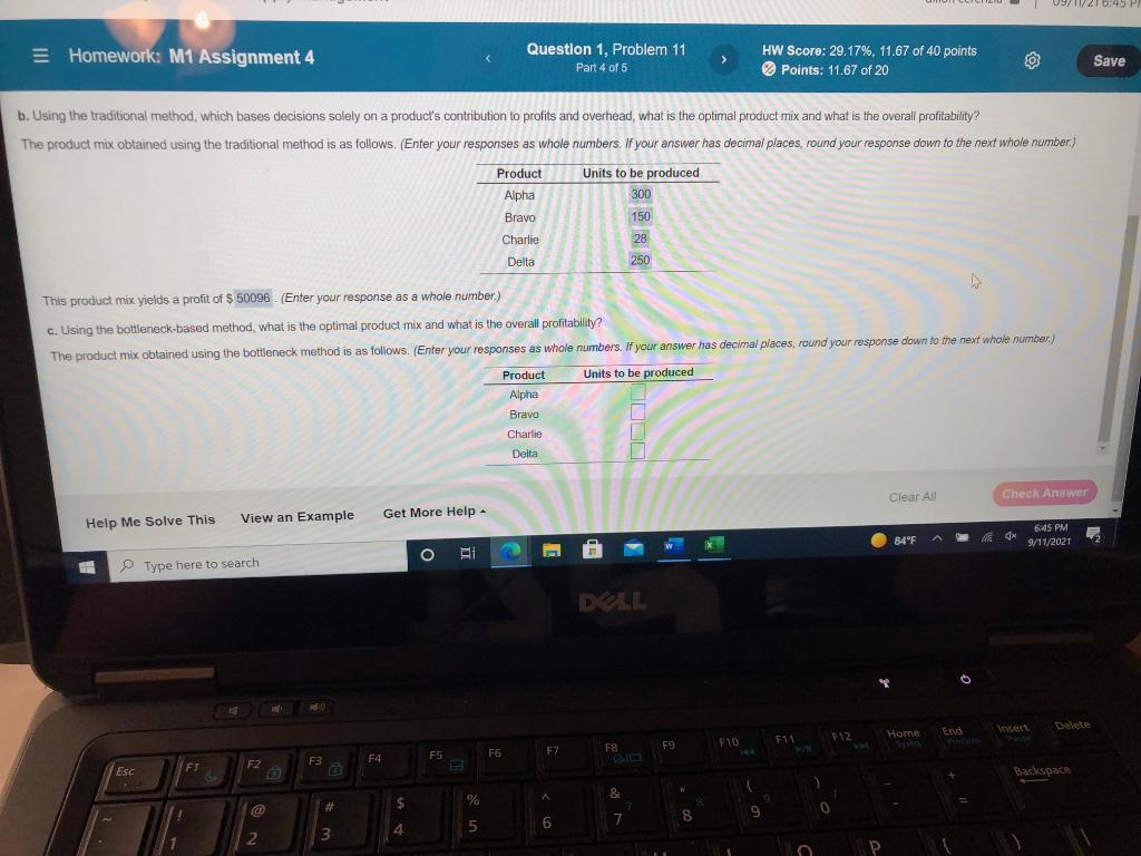 Question 1, Problem 11 Part 4 of 5 HW Score: