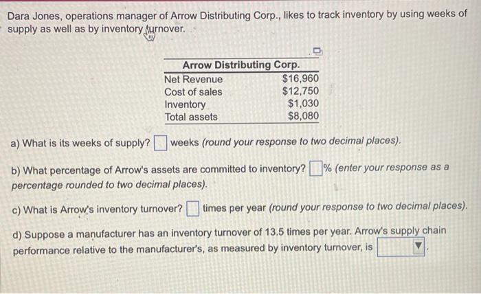Dara Jones, operations manager of Arrow
