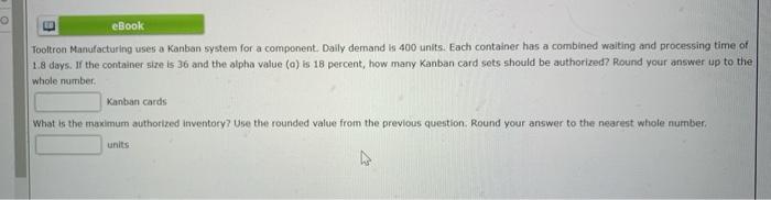 eBook Tooltron Manufacturing uses a Kanban system