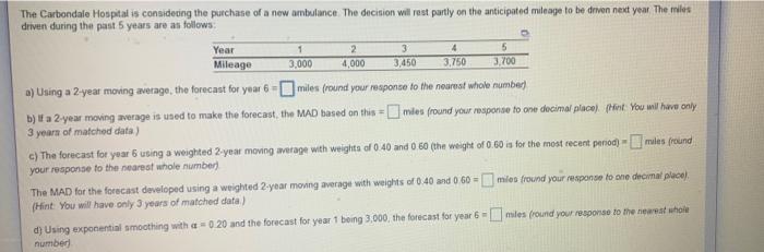 2 4 5 1 3.000 The Carbondale Hospital is