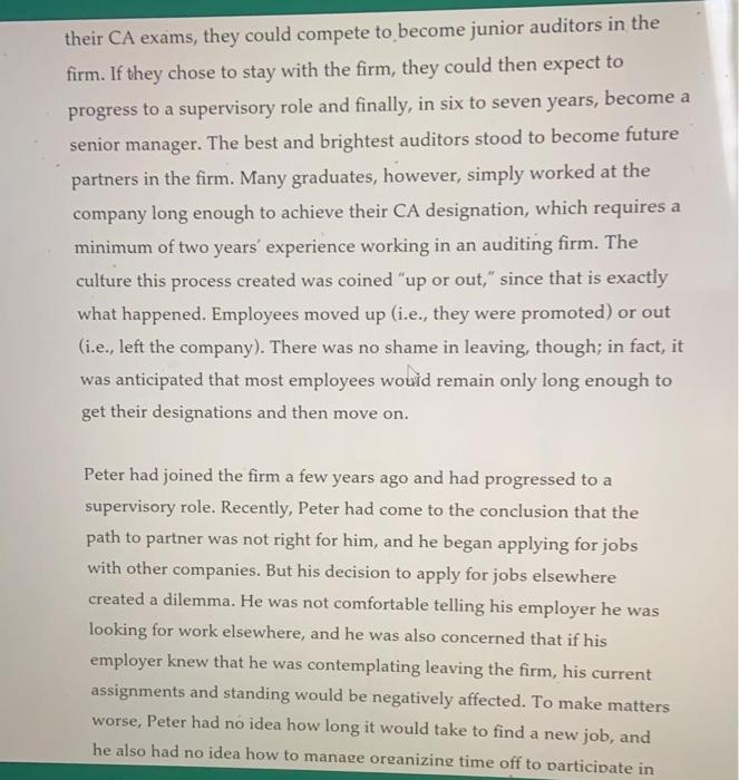 Case 3: Auditing, Att tudes, and Absenteeism