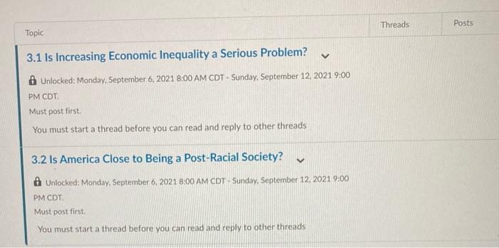 Social Problem Threads Posts Topic V 3.1 Is