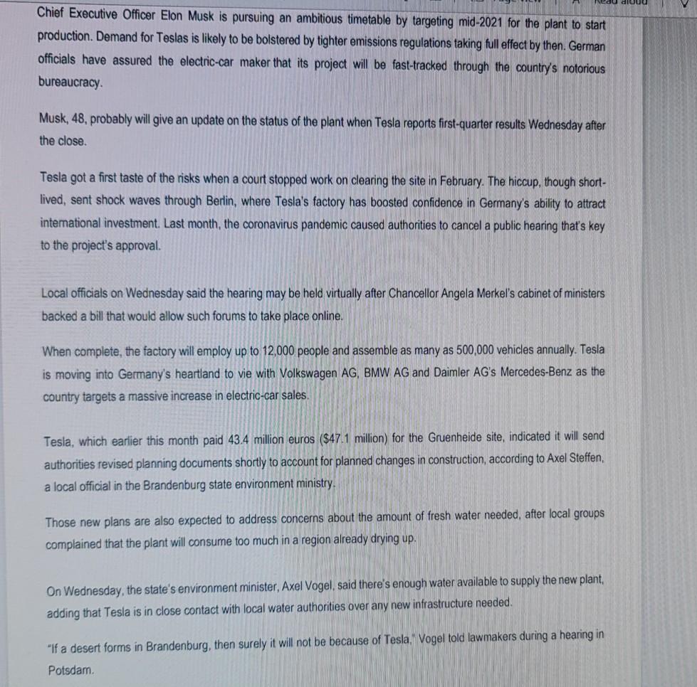 (D Page view A Read aloud VE CASE STUDY Read the