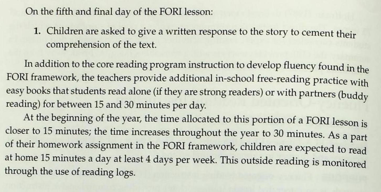 Please read chapter 5 and answer the questions