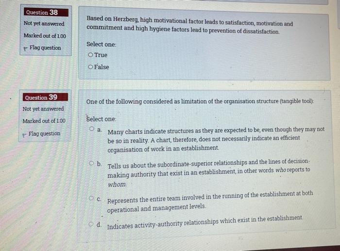 I need just the answer , please fast Question 38