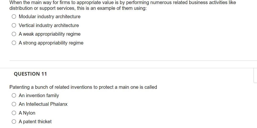 When the main way for firms to appropriate value