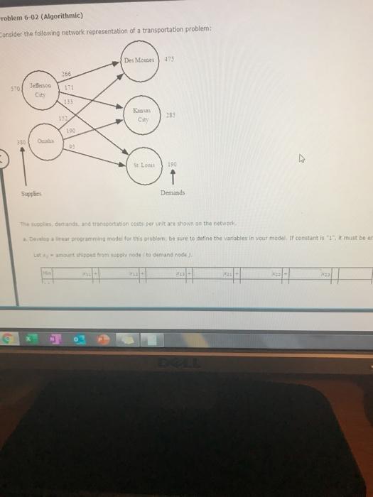 roblem 6-02 (Algorithmic) Consider the following