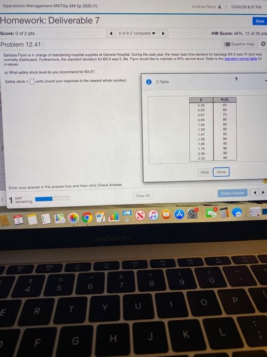 Operations Management MGTOP 340 Sp 2020 (1)