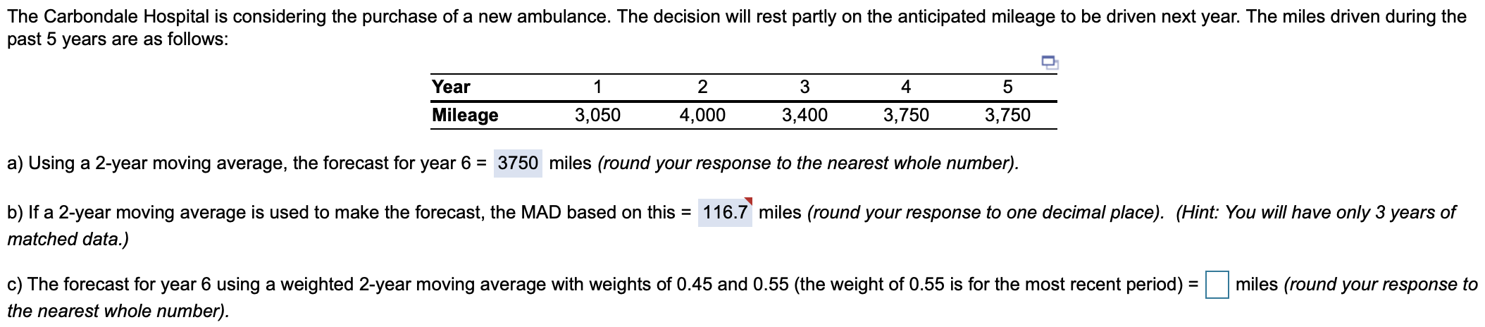 Would appreciate the help! Thank you! The