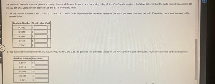 Problem 12-03 (Algorithmic) Partecom manufactures