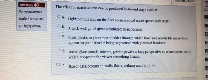 I need just the answer , please fast Question 40