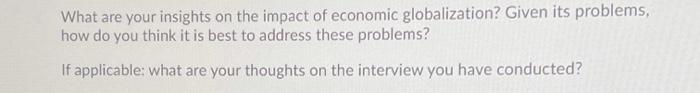 What are your insights on the impact of economic