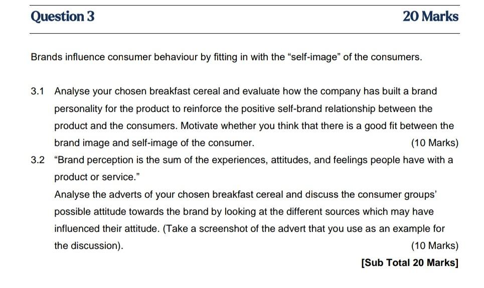 Module name: Marketing Brands influence consumer