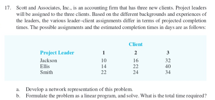 Do problem 17 in text using Excel Solver and