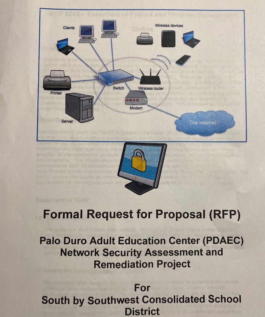 Formal Request for Proposal (RFP) Palo Duro Adult