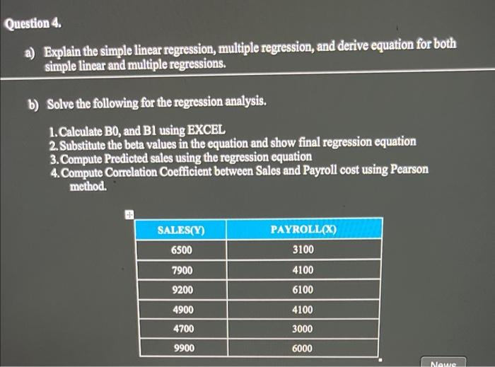 uestion 4. a) Explain the simple linear
