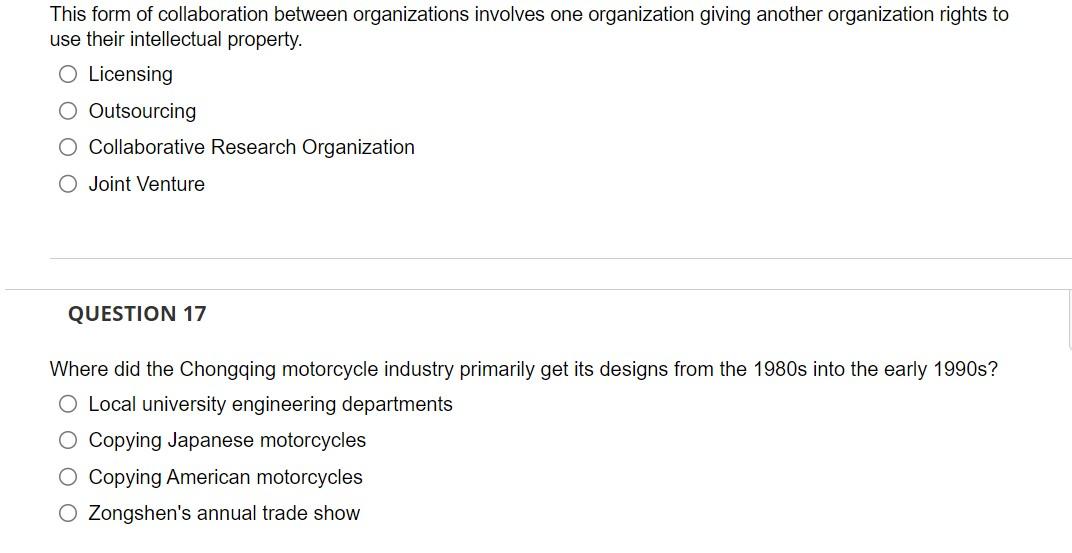 This form of collaboration between organizations