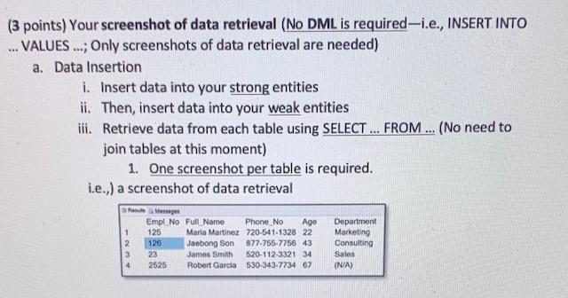 1. (12 points) Produce your conceptual model