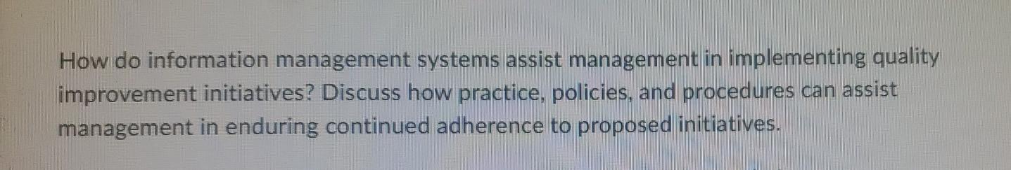 How do information management systems assist