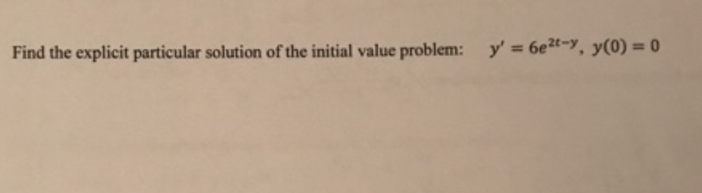 Do this please Find the explicit particular