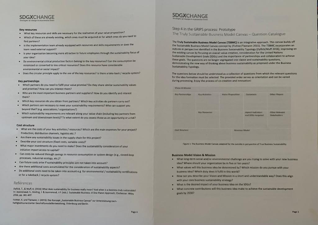 Key resources - What key resources and skills are