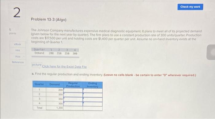 2. Parts A and B please The Johnson Company