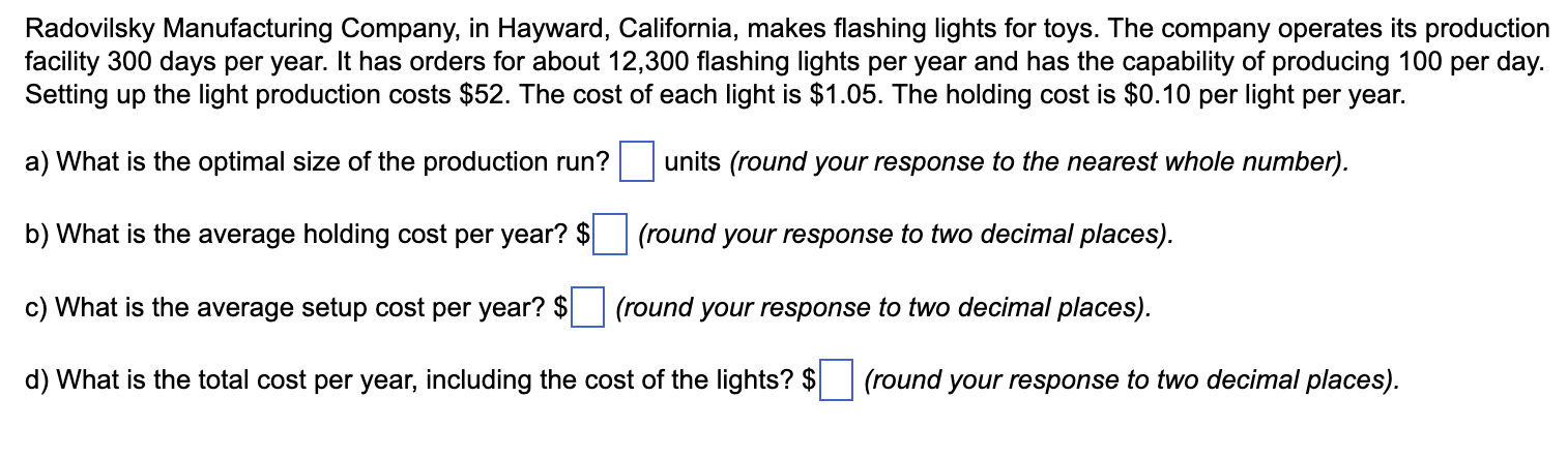Radovilsky Manufacturing Company, in Hayward,